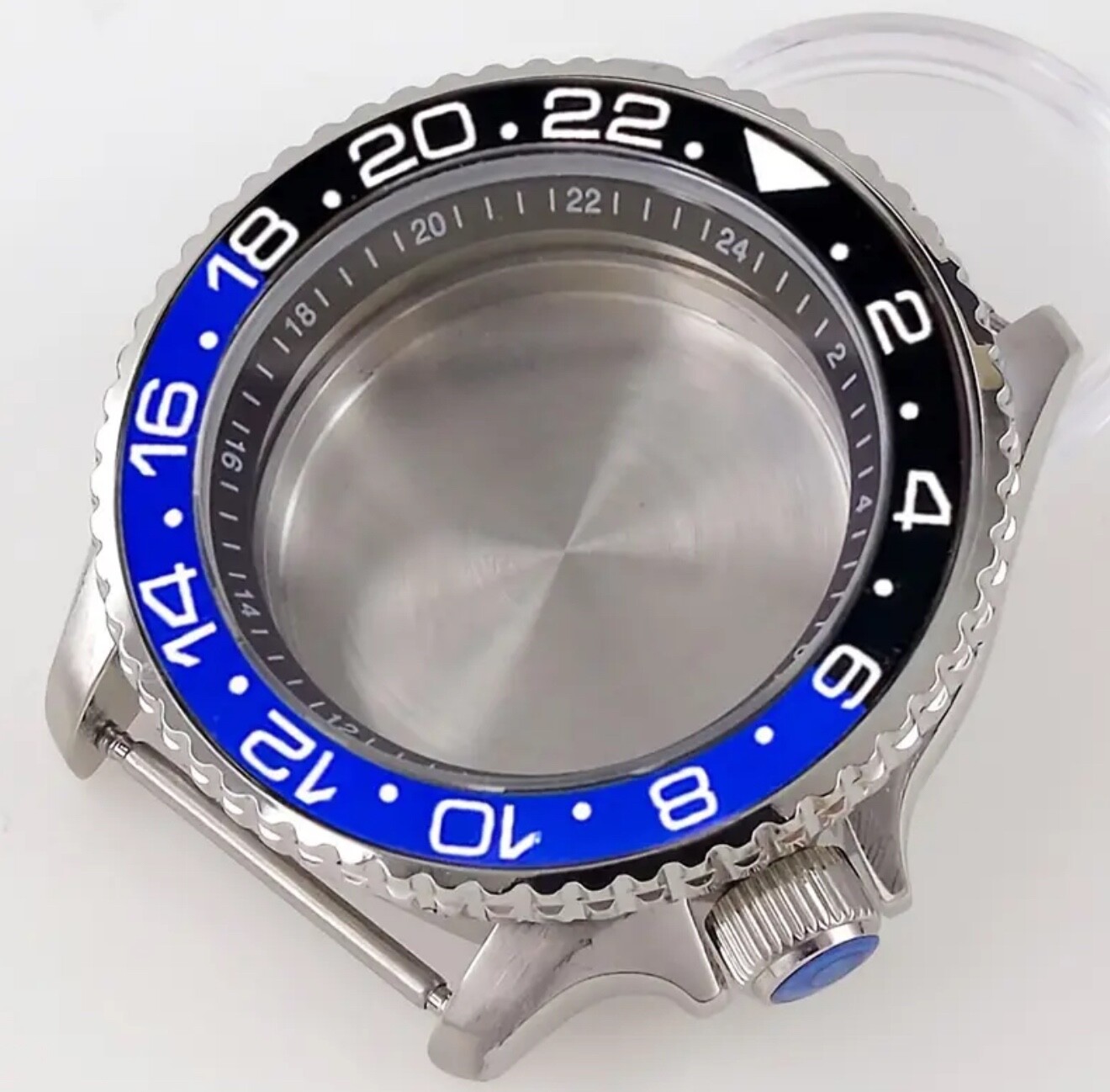 41MM Stainless Steel Sapphire Glass Solid Diving Watch Case For NH34/35