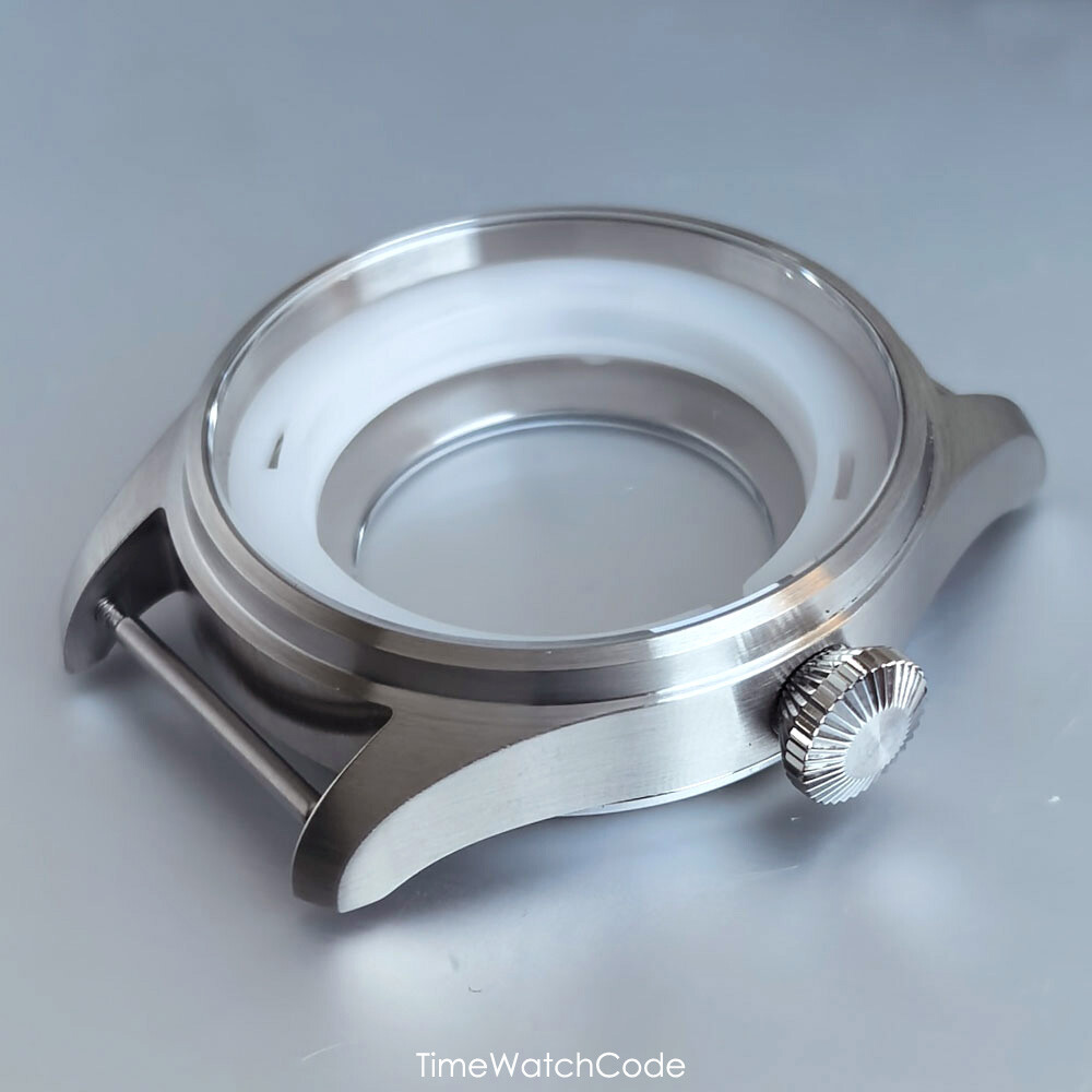 NH35 Pilot Watch Case 43mm for NH36 NH38 PT5000 ETA2824 Sapphire 200M Waterproof
