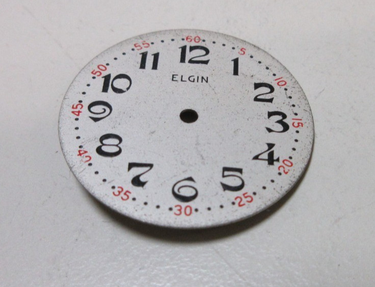 ELGIN ROUND WATCH DIAL FACE WATCHMAKER REPLACEMENT PART #80