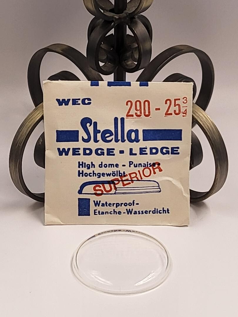 VTG Stella Wedge Ledge High Dome Watch Crystal WEC 290-25 3/4