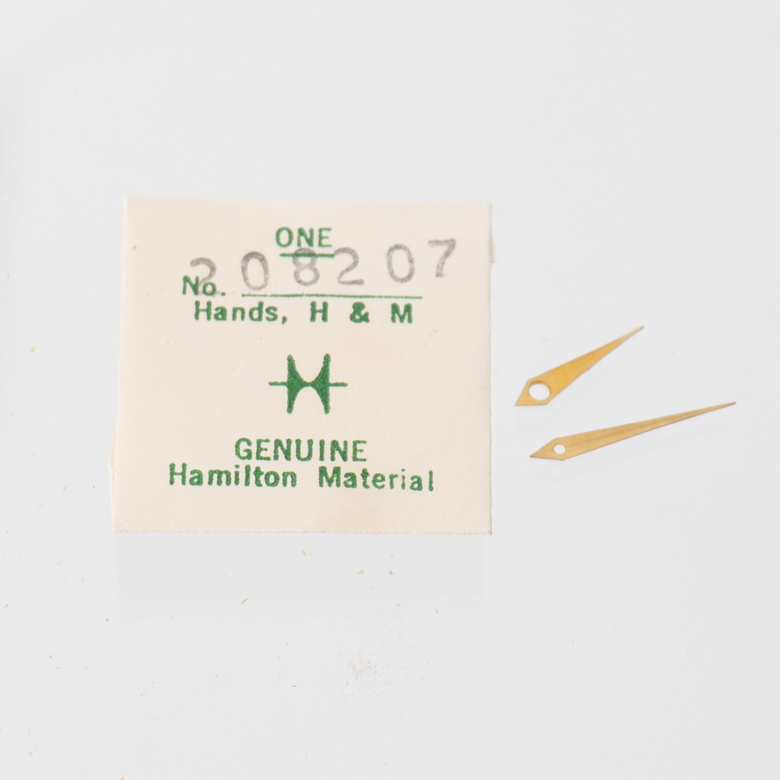 Hamilton Watch Hands No. 208207 Original Pair Hour Minute Watchmaker Parts (H22)