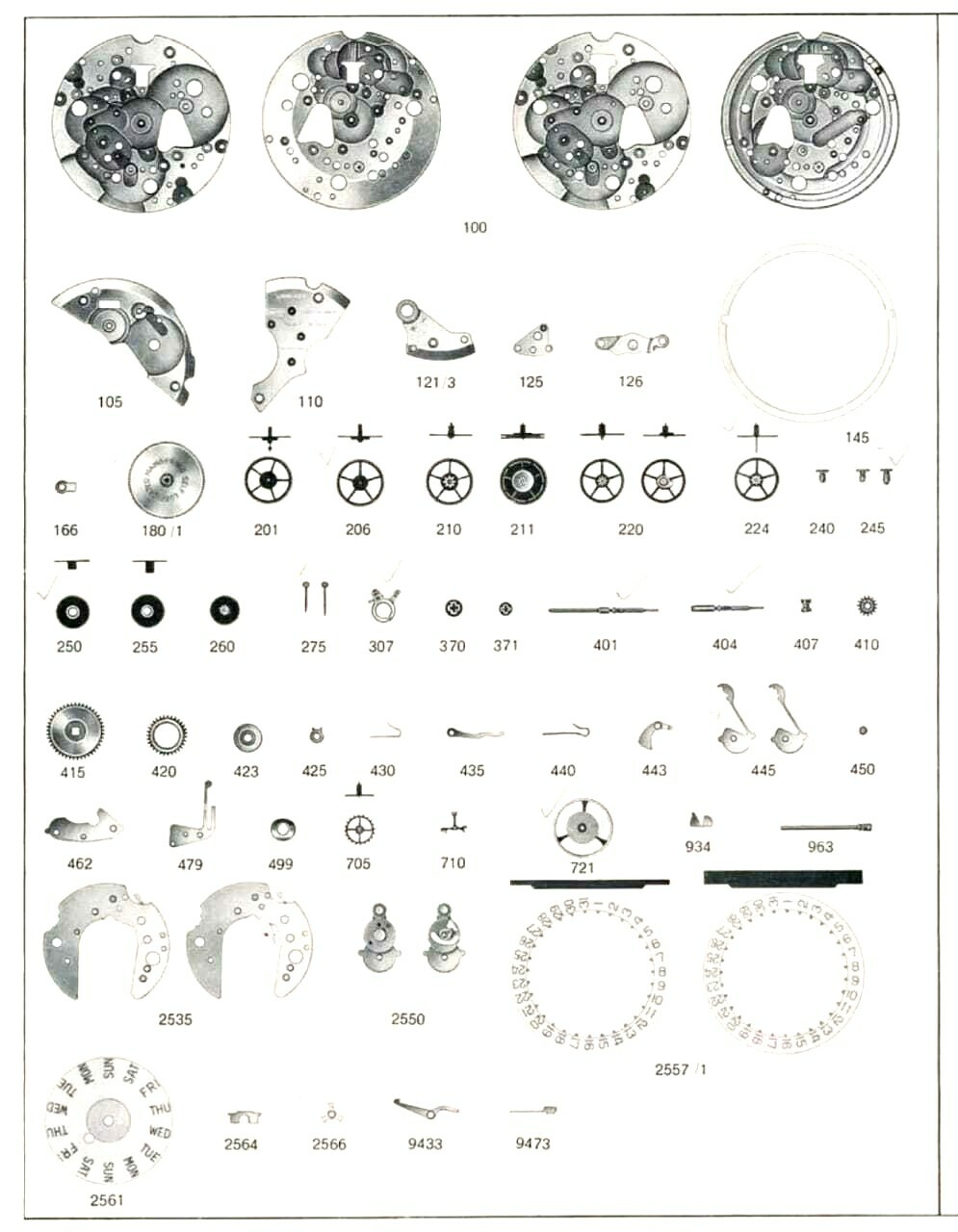 Longines 6922 spare parts choose from List USED part
