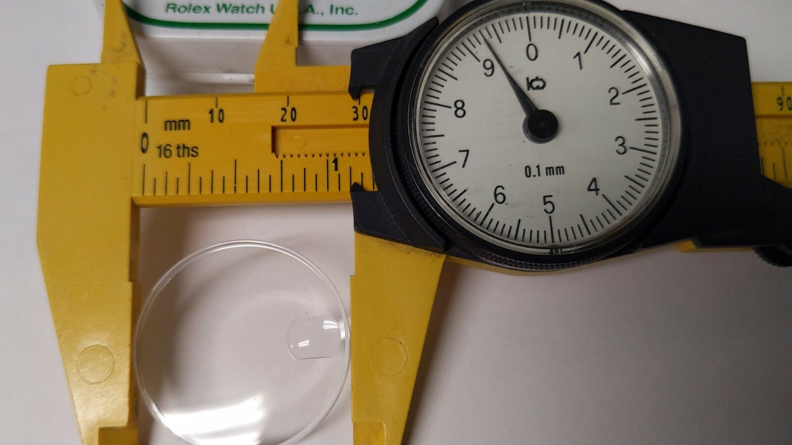 Genuine Rolex 25 112 date window Crystal acrylic 29.3mm open with tags, low/no d
