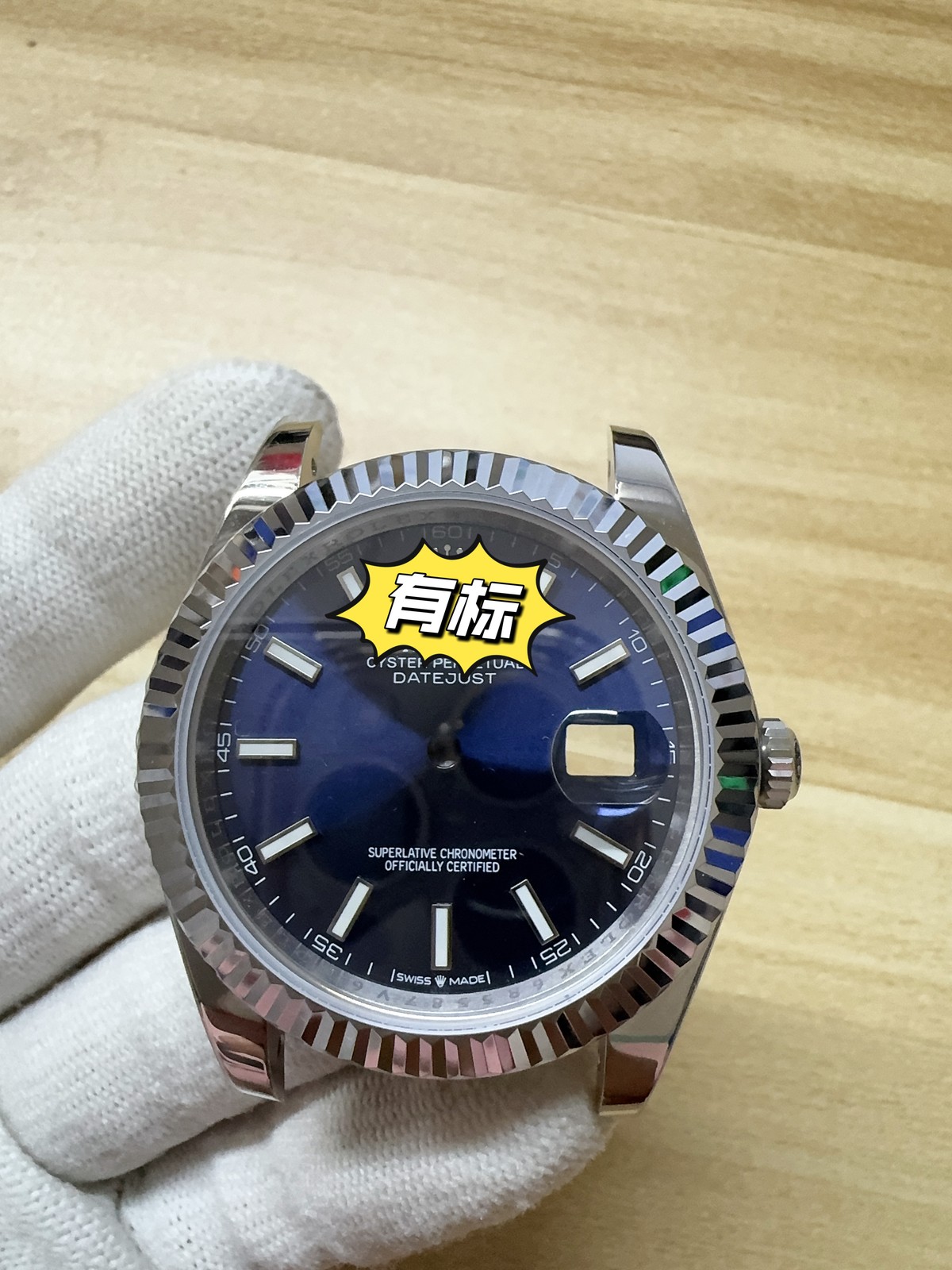 DIY Watch Part Kit for ETA 2824 Datejust 41mm Watch Case+Dial+Hands+Steel Strap