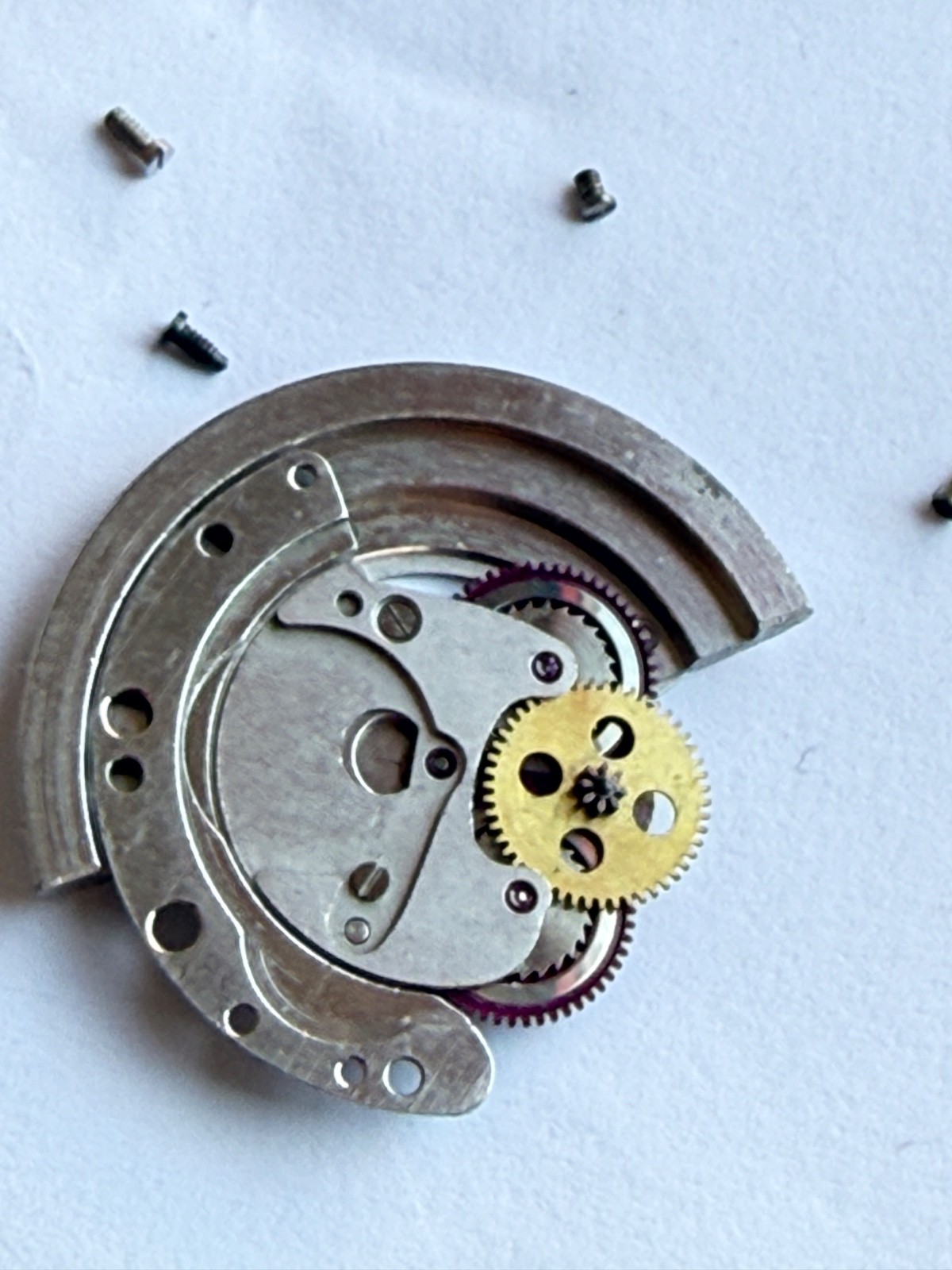 GENUINE Authentic Rolex Rotor + bridge 1570 perfect condition completely & screw