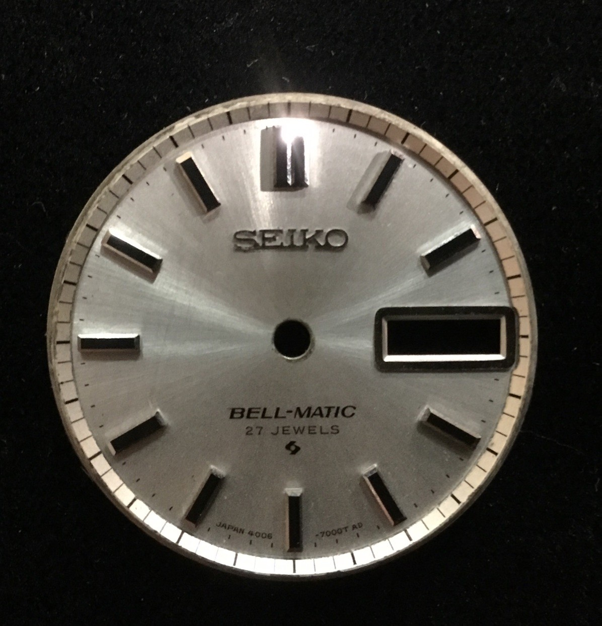Beautiful Vintage SEIKO Bell-Matic 4006-7000 27.8mm Wrist Watch Dial