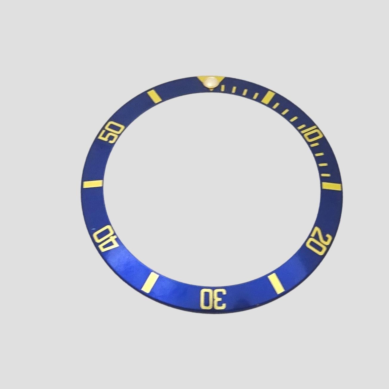 Rolex Submariner 16810 16618 16808 Blue Gold Watch Bezel Luminova Insert Part