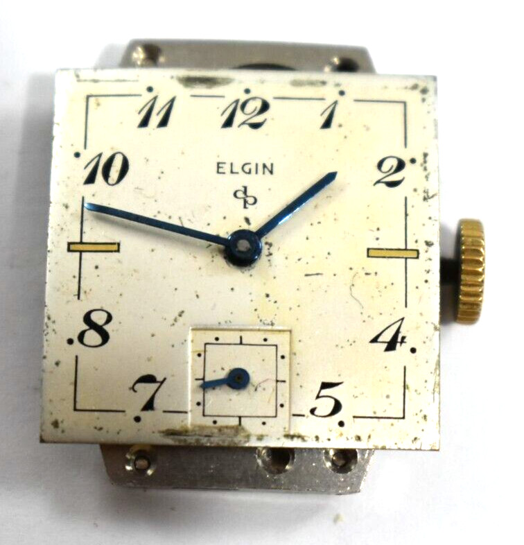 Vintage Elgin Manual Wind 15J 623 Wrist Watch Movement lot.a2
