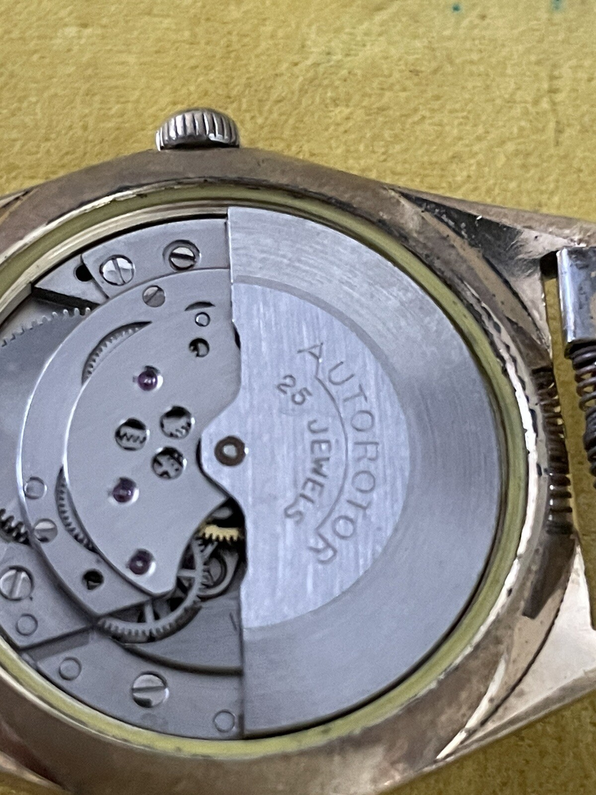 Ingraham 25j watch movement Autorotor Wrist Watch