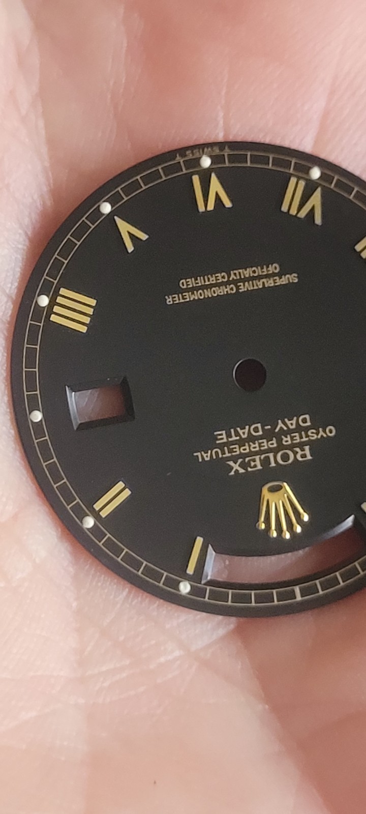 Vintage 100% Genuine Rolex President 18238 or 18038 rare skinny Roman black dial