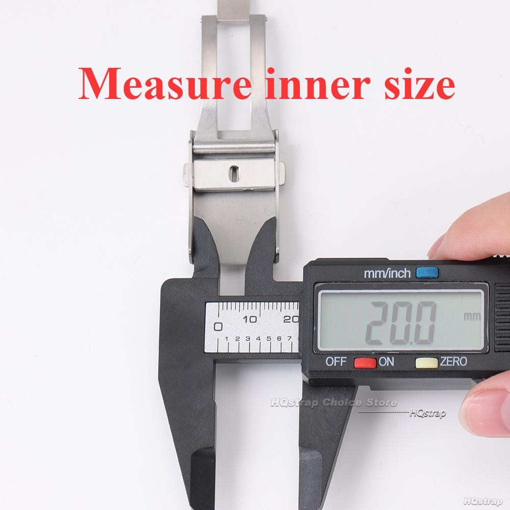18 20 22mm Extended Fold Watch Buckle for Seiko Steel Safety Clasp Silver Black