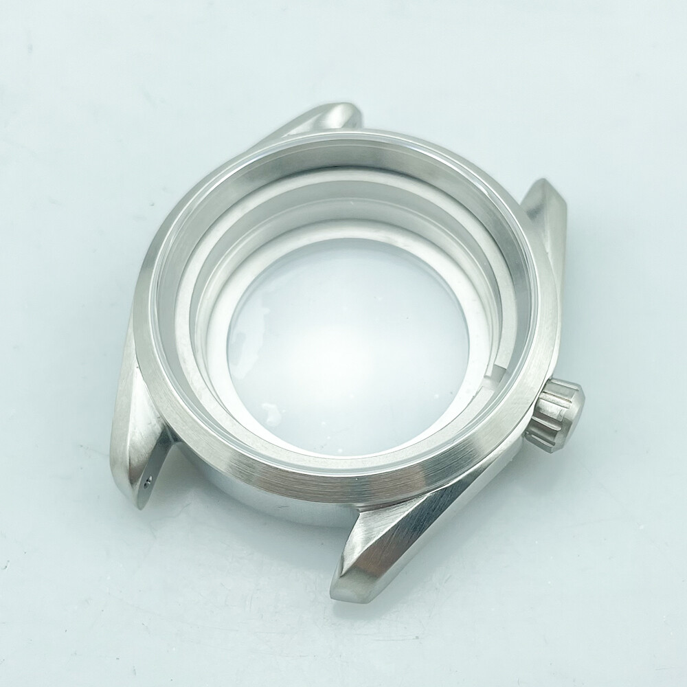 41MM Rail Watch Case for NH35A with Domed Sapphire Crystal and Brushed Finish