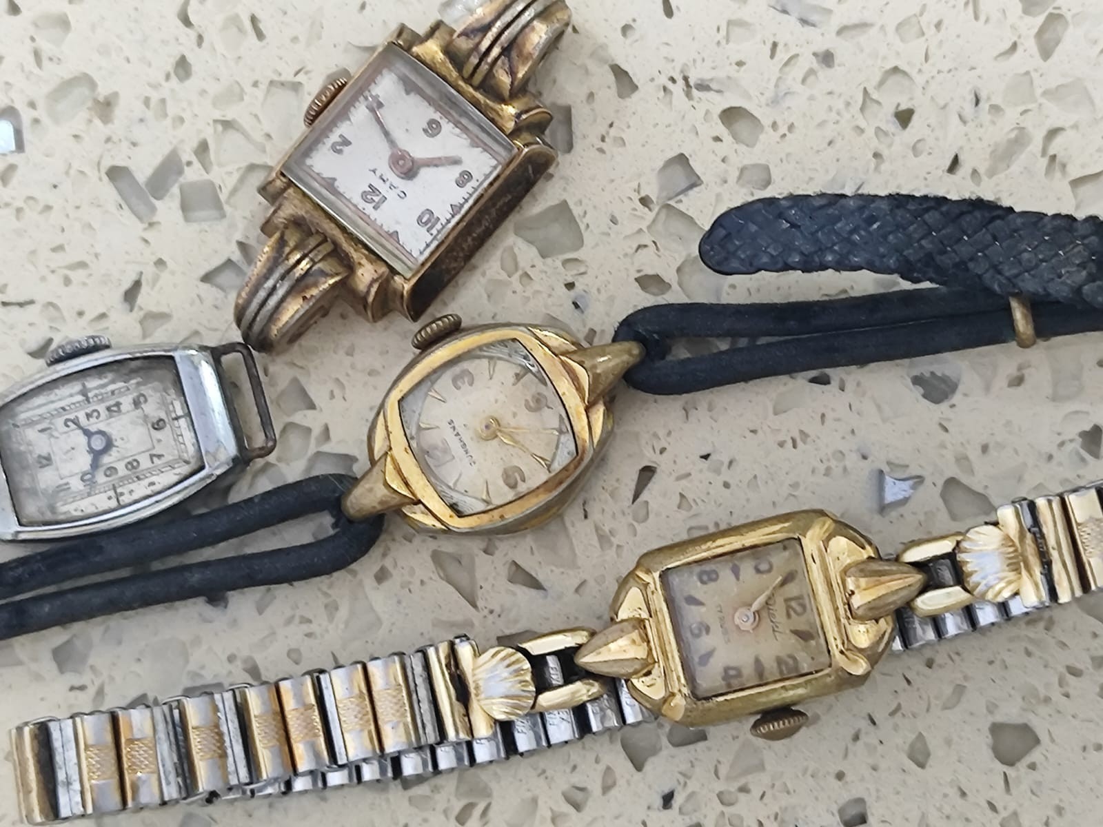 Lot Vintage 1950 Swiss Made Hand-Wind LADY Watches –CAMY/Junghans/ Diehl