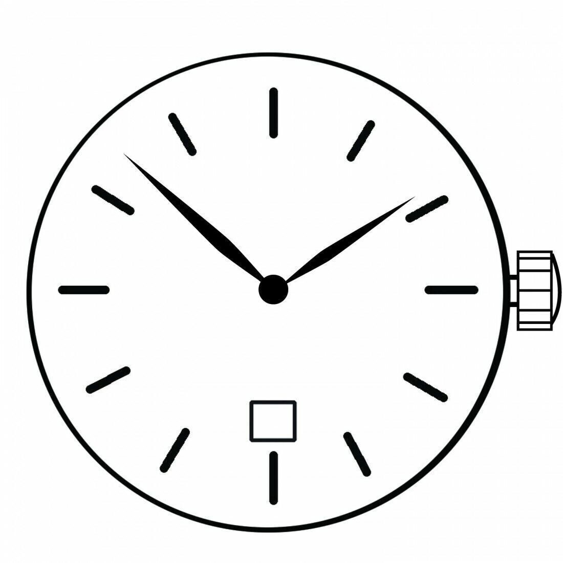 Miyota 1L15 Japan Quartz Movement Date at 6