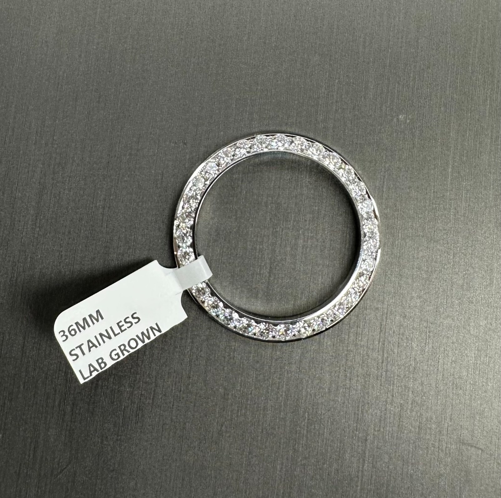 LAB GROWN Mens Steel Diamond Bezel For Rolex 36mm 5.00 Cts LAB GROWN DIAMONDS
