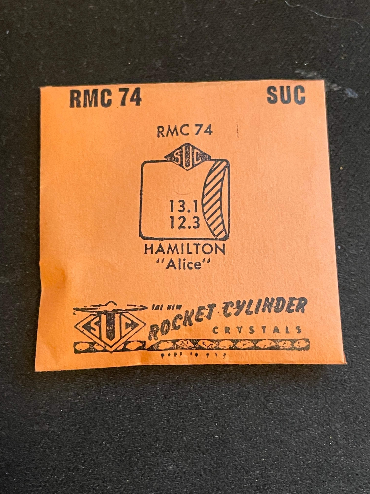 SUC Rocket Crystal RMC 74 for HAMILTON Alice – 13.1 x 12.3mm – New
