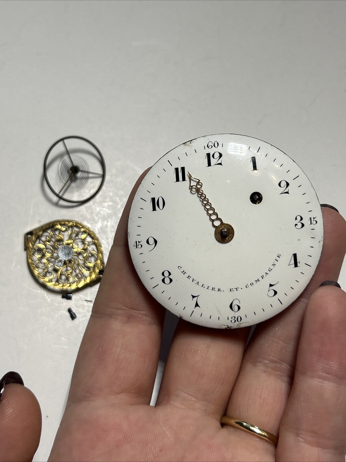 Collectible CHEVALIER . ET. COMPAGNIE pocket watch verge fusee Movement