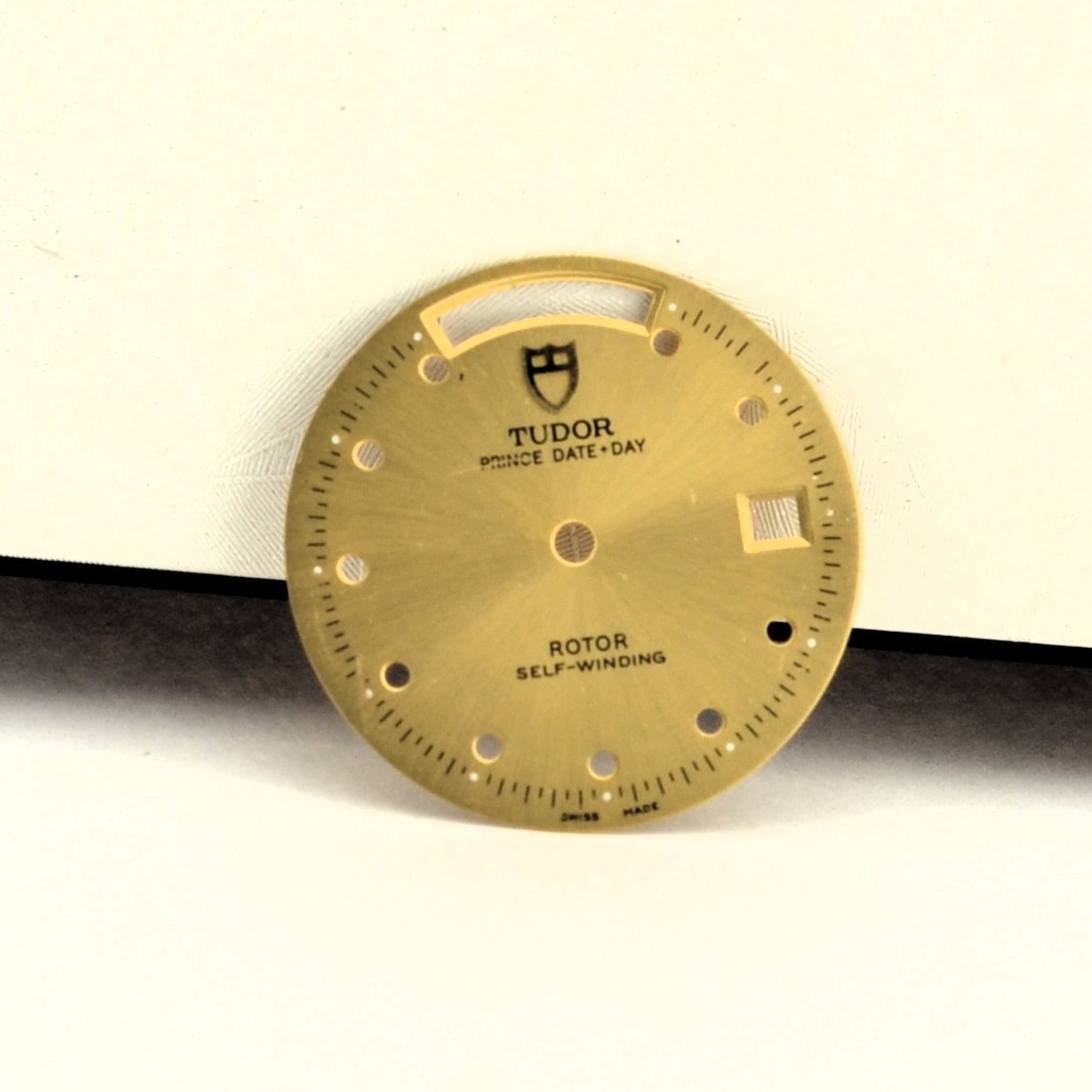 Authentic Tudor Prince Date+Day Dial Champagne Sunburst 28mm Gold Tone