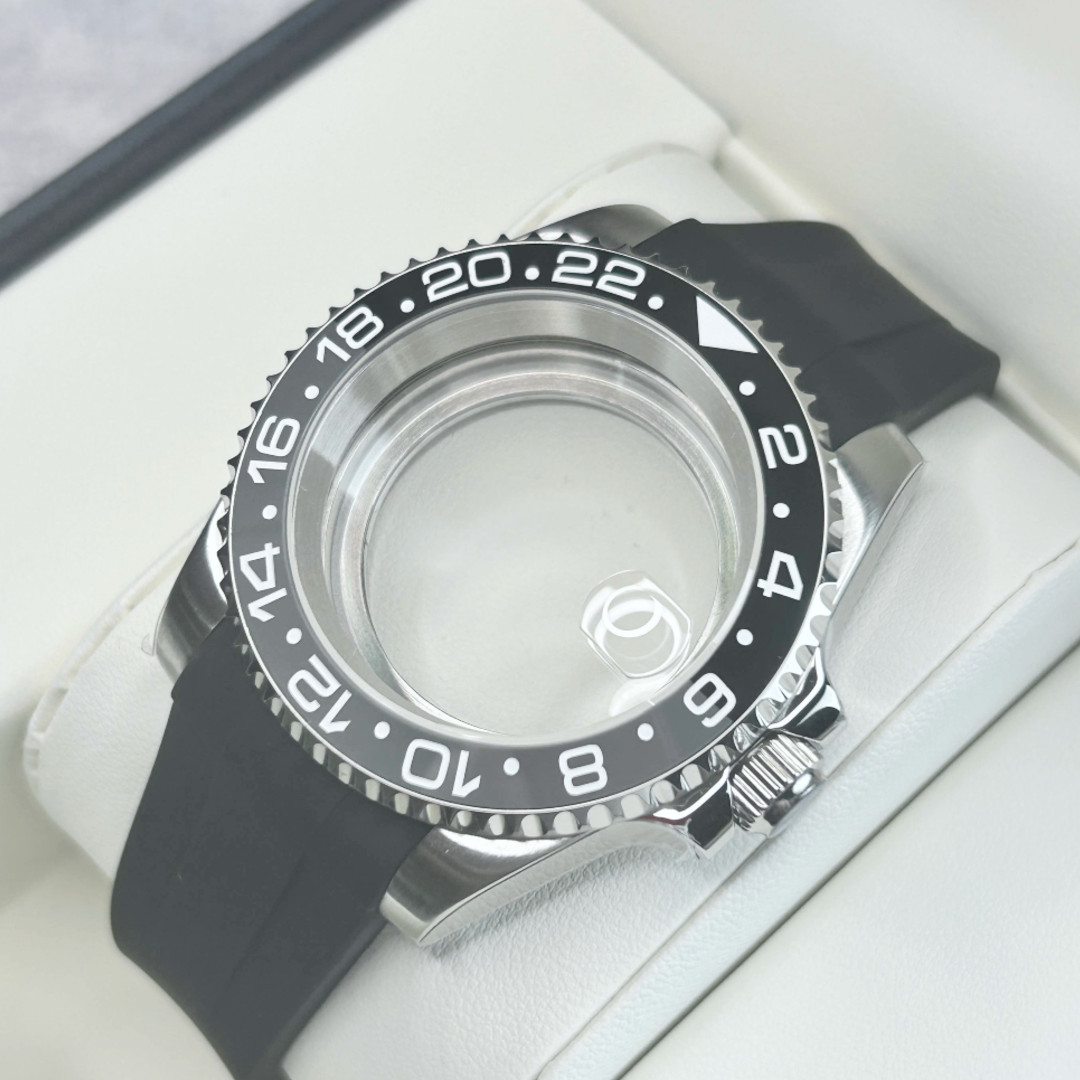 200M Waterproof 24 Hour 40mm Dive Watch Case for NH35A NH34 120 Clicks Sapphire