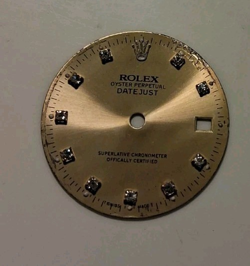 SLING’S🌙Genuine ROLEX 💰 Original Diamond (8) setting DATE JUST Face Dial 28mm