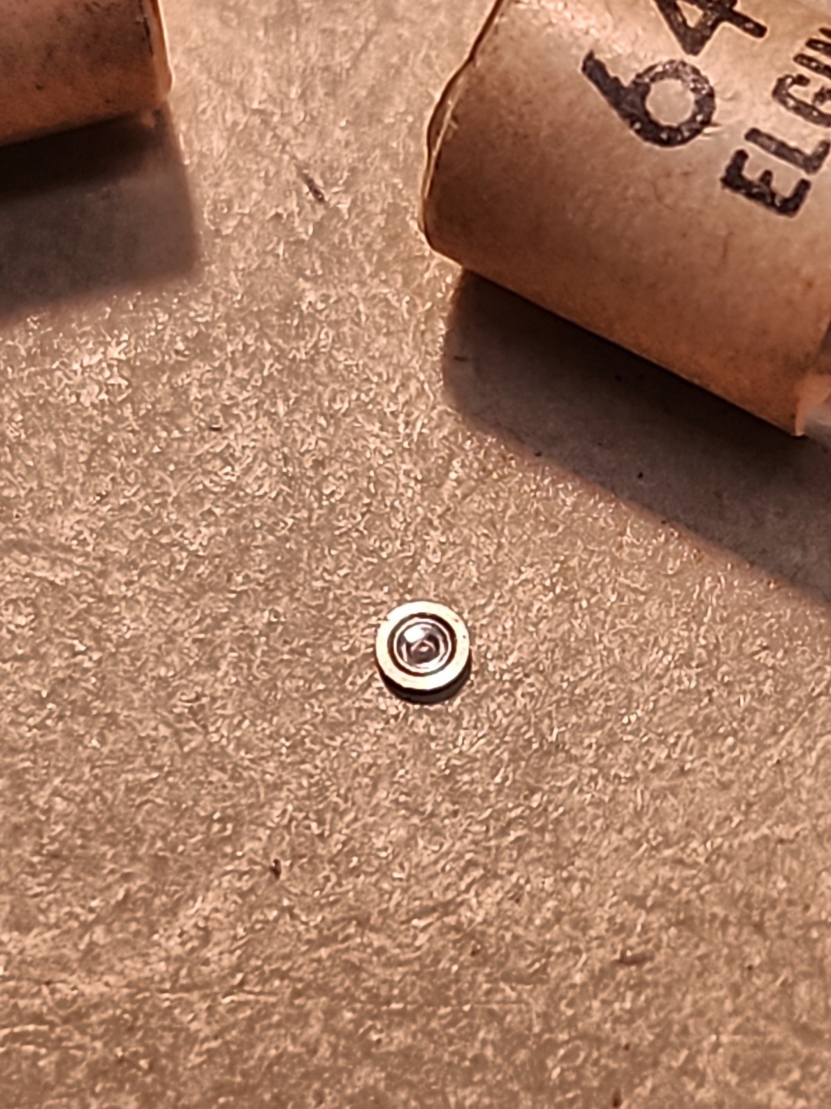 2 NOS Elgin 0s-3/0 Pocket Watch P/N 455 Balance Jewels Parts Spares