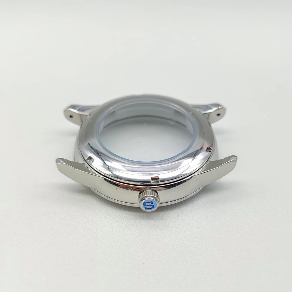 Watch Case 40mm Polished Steel Set For NH34 NH35 NH38 Mechanical Movement Cover