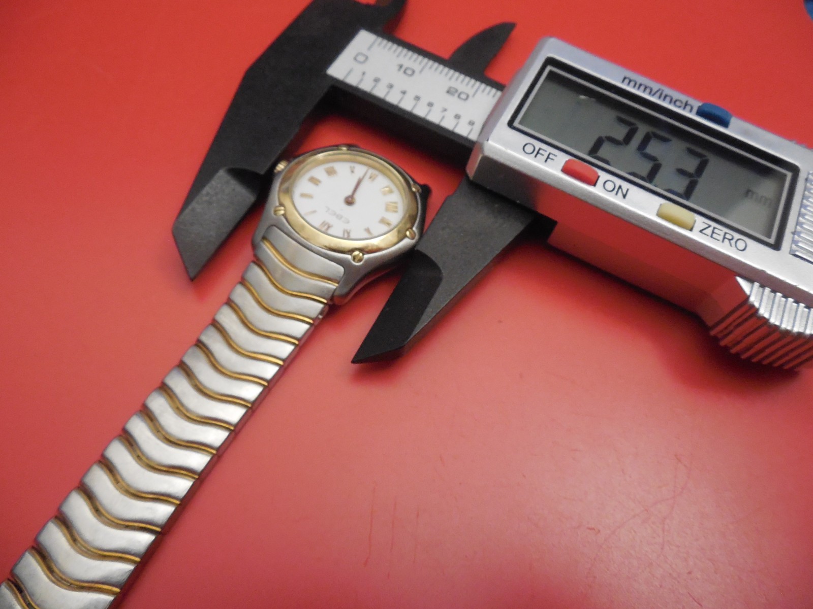 EBEL TUTONE STEEL 13MM STRAP BAND BRACELET FOR 25MM LADIES CLASSIC WAVE