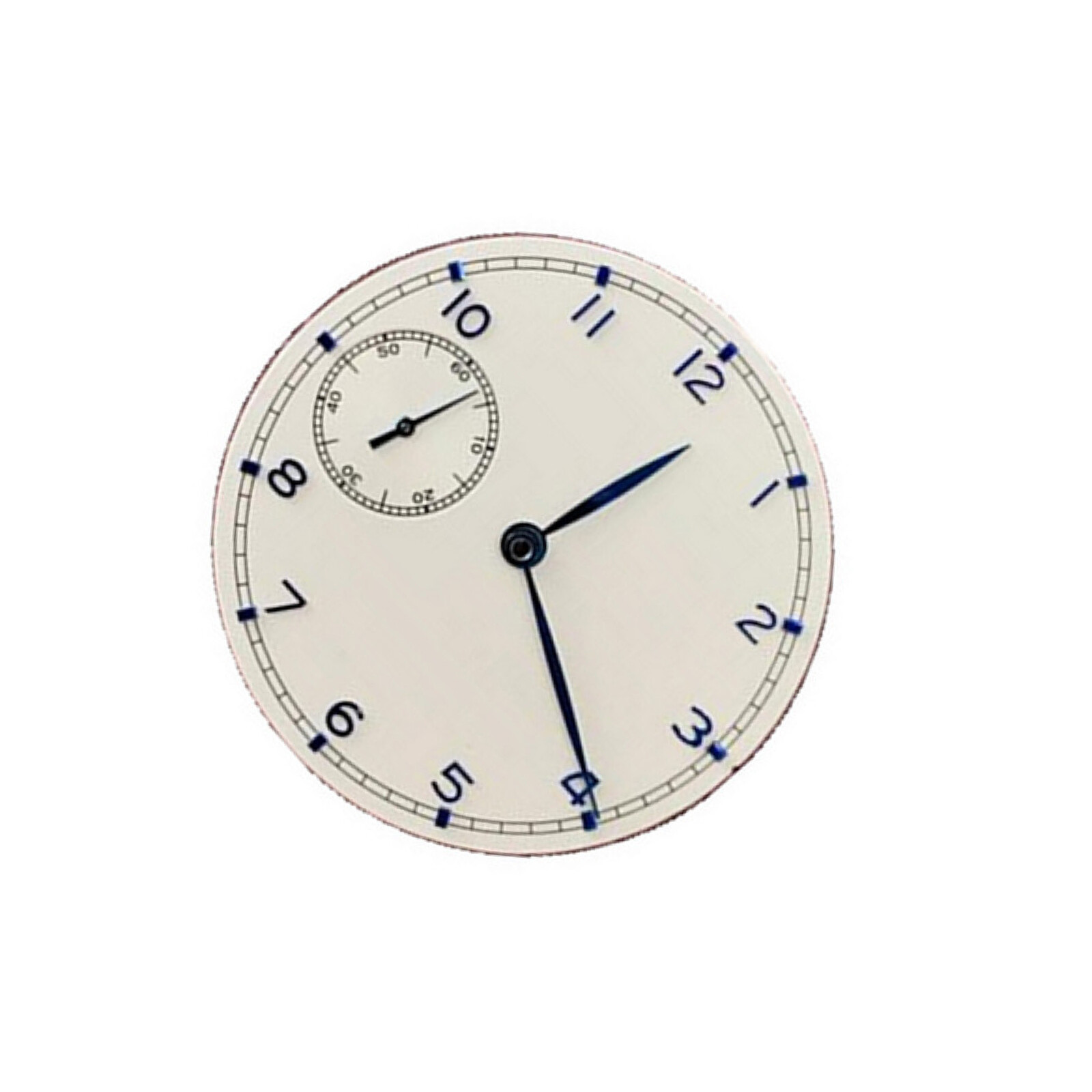 White 37mm Watch Dial Plate With Hands For ETA 6497 ST3600 Movement Parts F