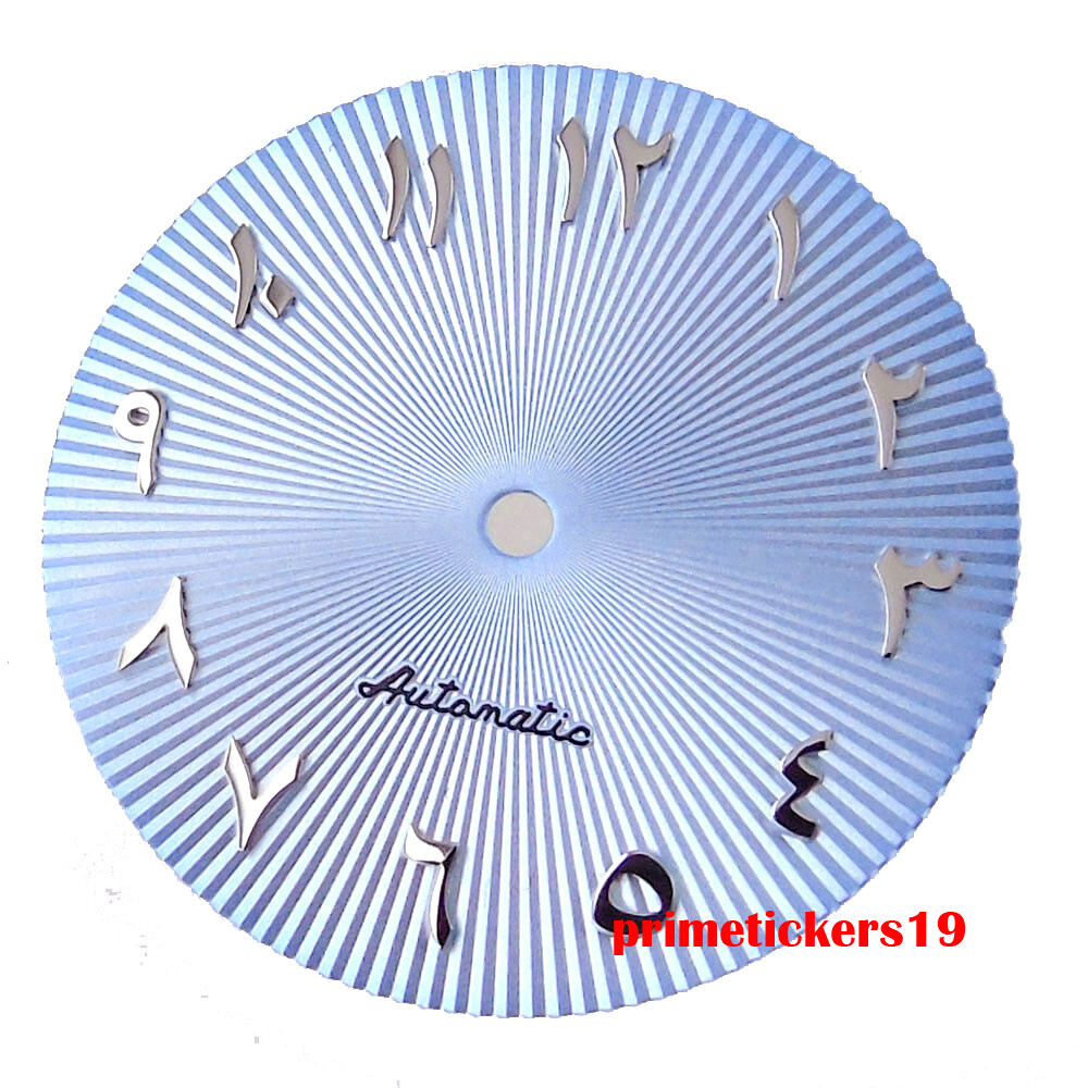 29mm Automatic Watch Dial Silver Hands Luminous Fit NH35 Miyota82 ETA2824 PT5000