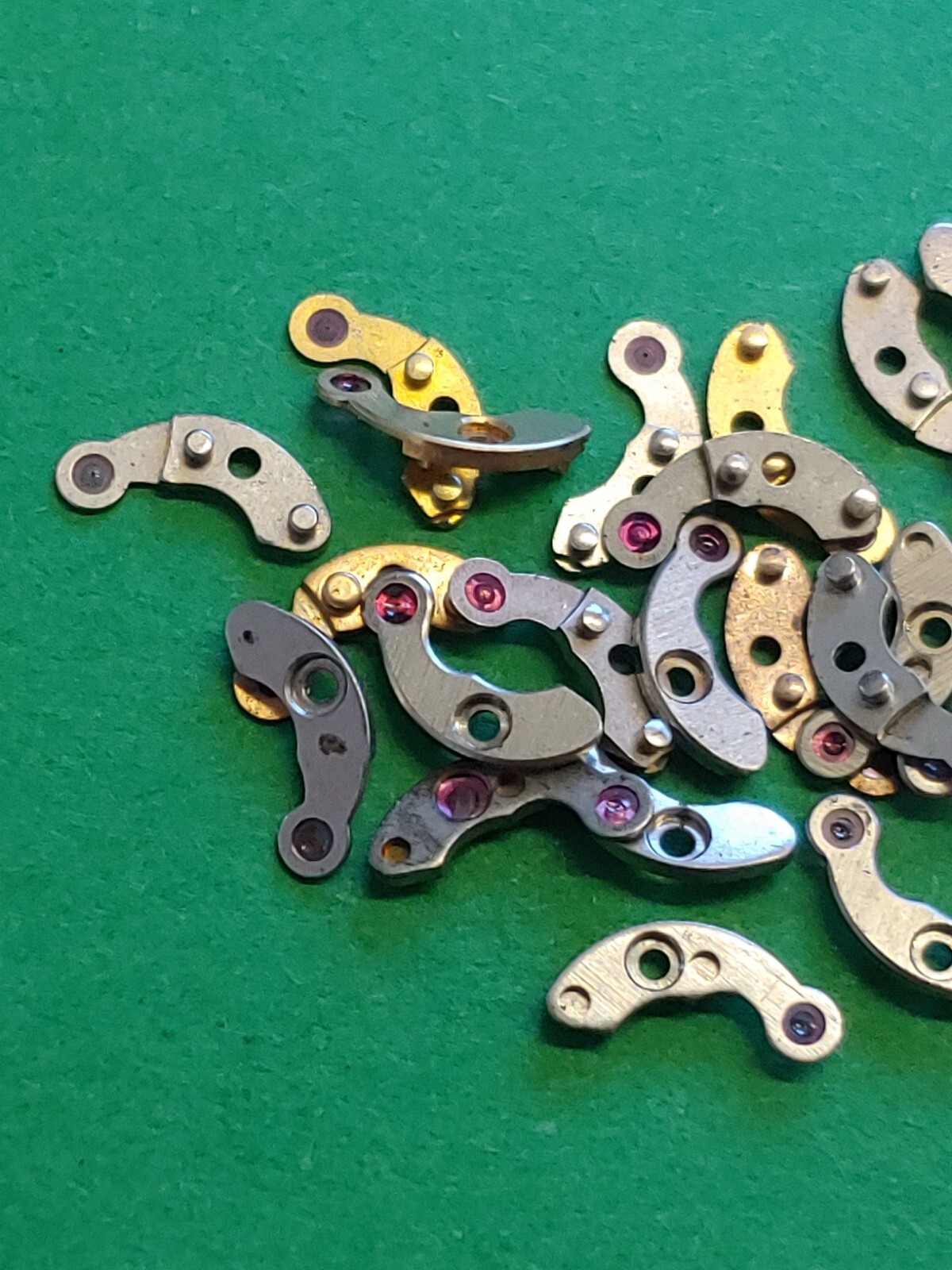 AS 1977-2 Pallate Bridge NOS For Repair: Silver and Goldtone, Bushed Finish.