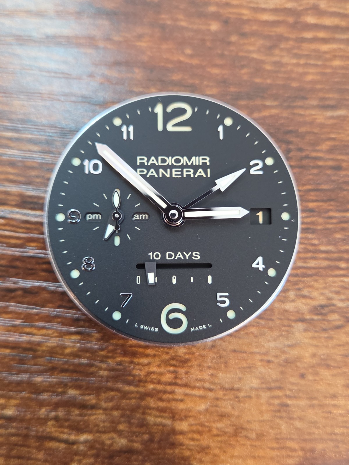 Panerai Radiomir P.2003 3 Barrels Movement Gold Hands PAM 496 Fully Working 45mm