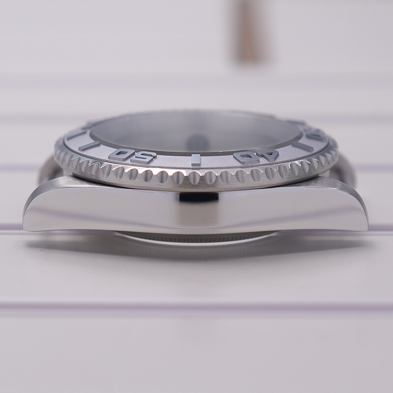 40mm Silver watch Case+Submarine Bezel For Seiko NH35 nh36 Eta2824 8215 Movement