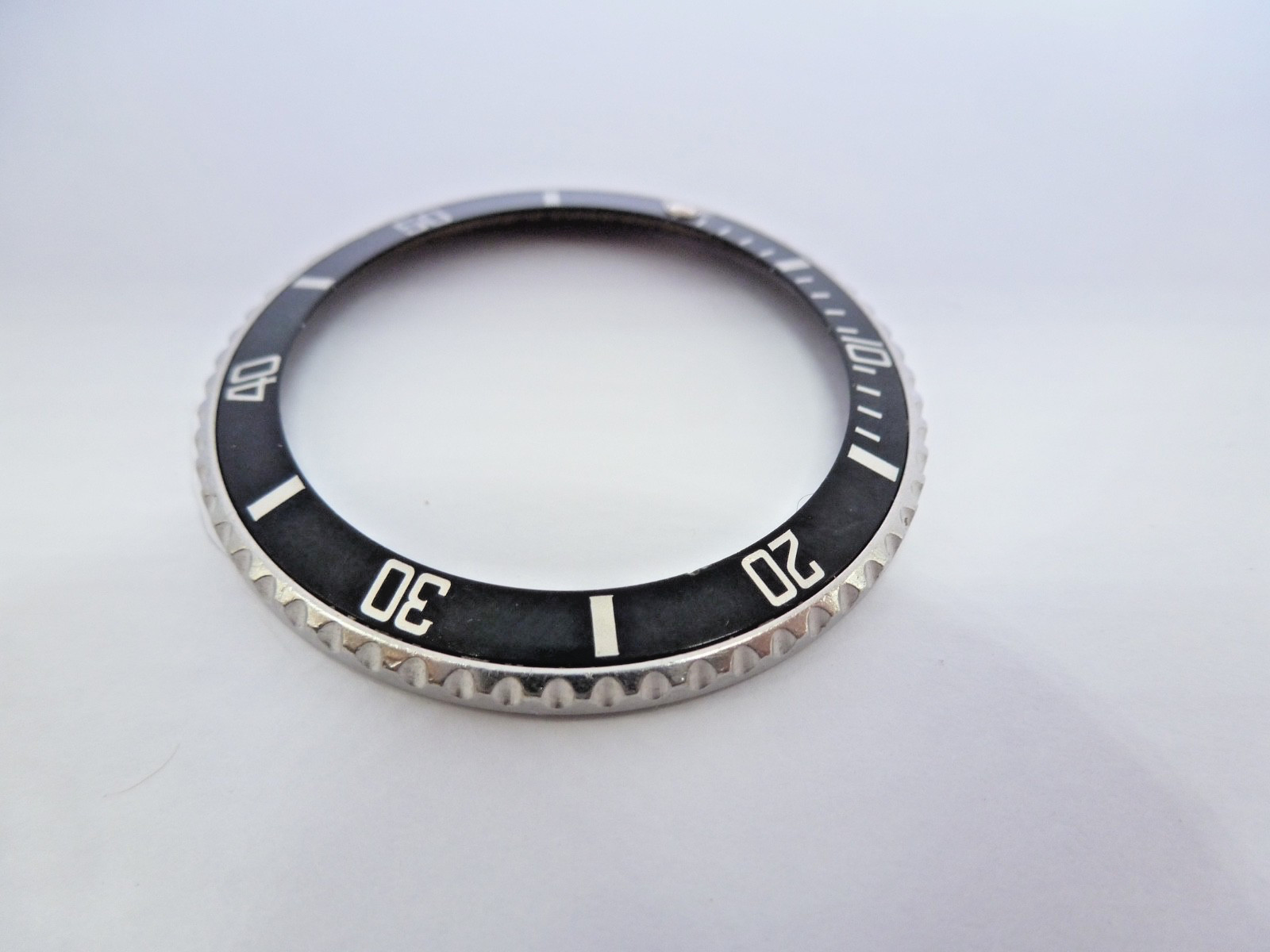 Genuine Rolex Submariner 16610/16800 complete bezel with insert vintage used –