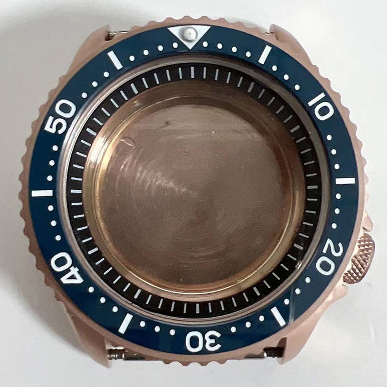 41.5mm Stainless Steel Rose Gold Watch Case For NH35/NH36/4R Movement
