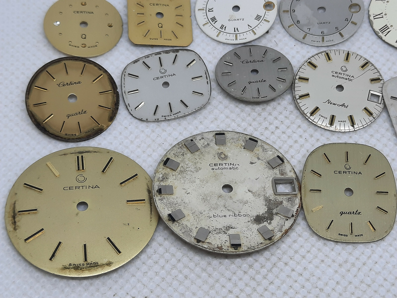 Lot of 17 Vintage Certina Ladies / Mens Watch Dials 1960′ / 1970′ / 1980′