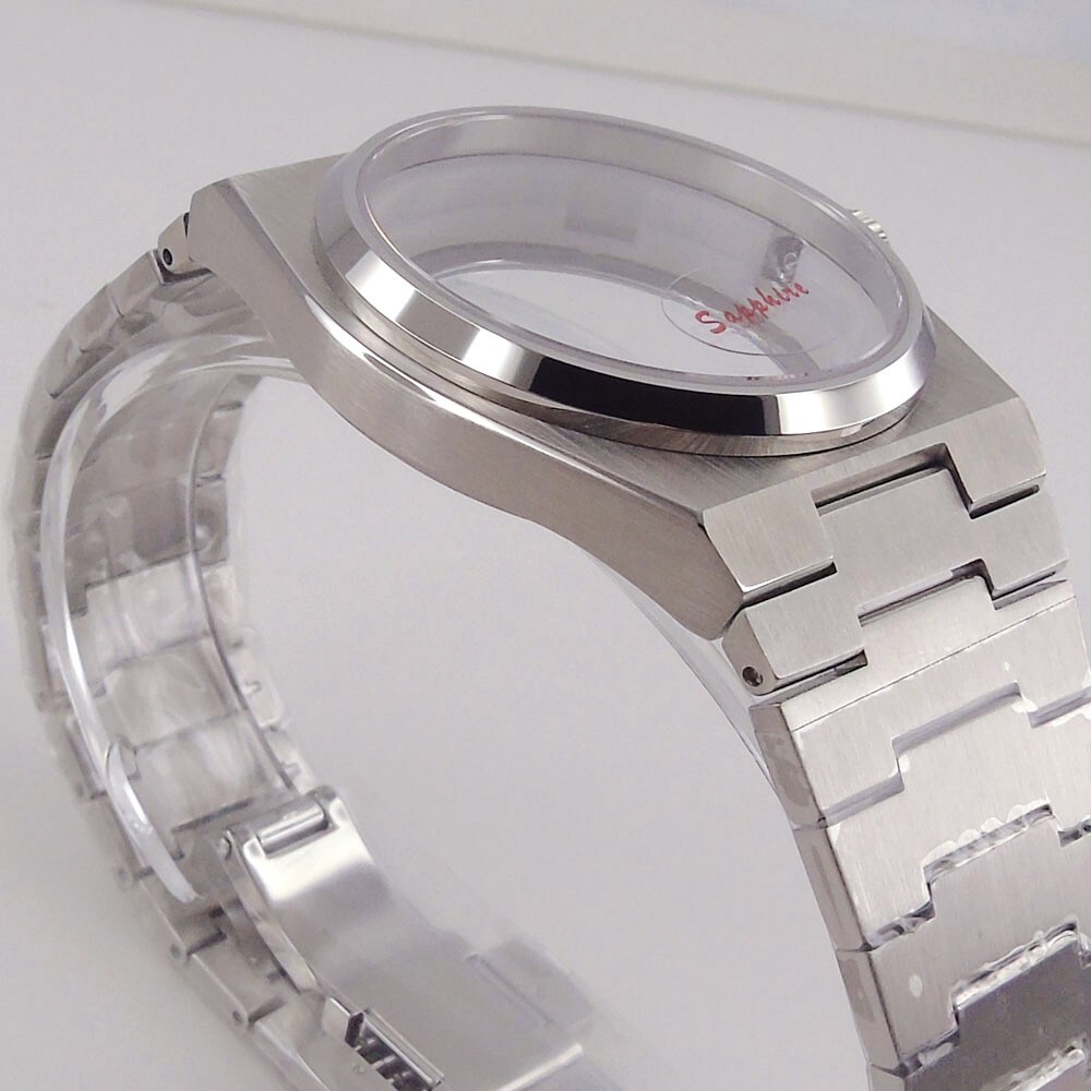 40mm 100m Waterproof For Super Play PRX Sapphire Watch Case Fit NH35A NH36A Move