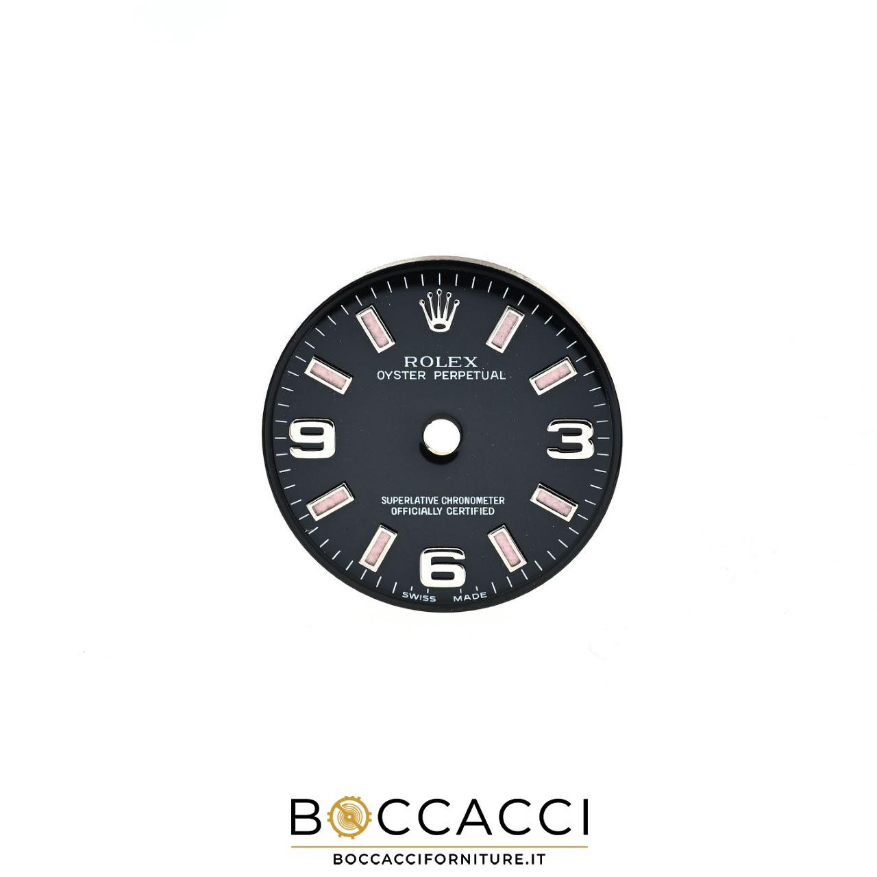 ROLEX Black Dial Pink Indices for OYSTER Perpetual 26mm 176200 Calib: 2231…