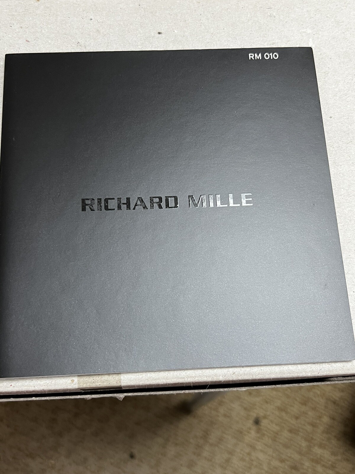 RARE Richard Mille RM010 Boutique Exclusive Technical Specification Leaflet