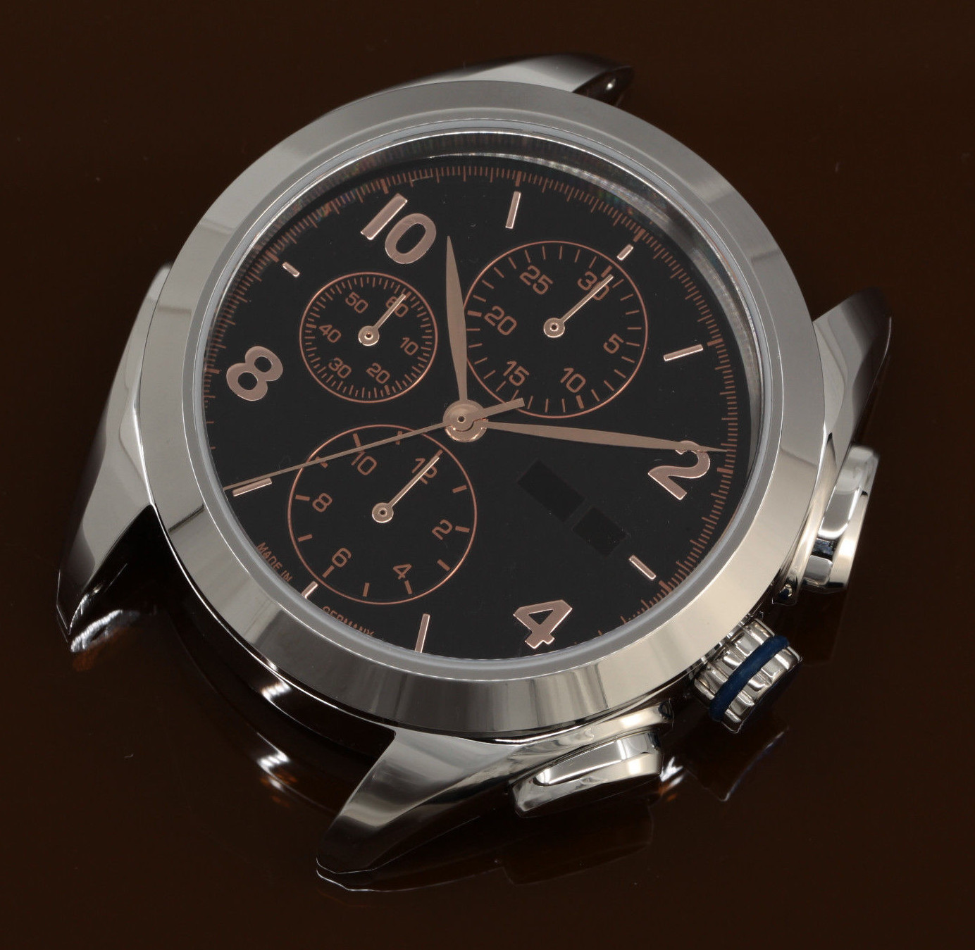 DIY KIT ETA Valjoux 7750 Watch Case + Dial + Hands 2x Sapphire 42mm watches mens