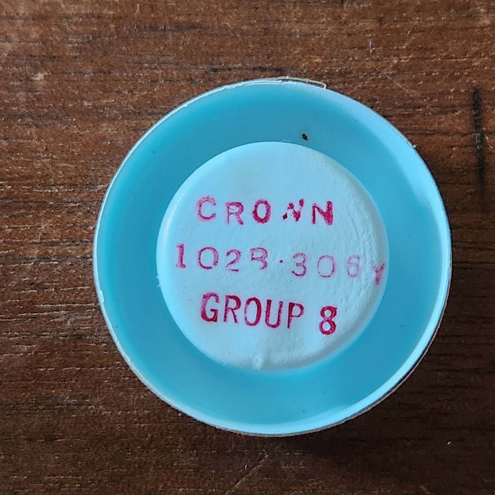 Bulova Accutron Crown NOS Part #102B-306Y Group 8 Yellow – ONE ONLY