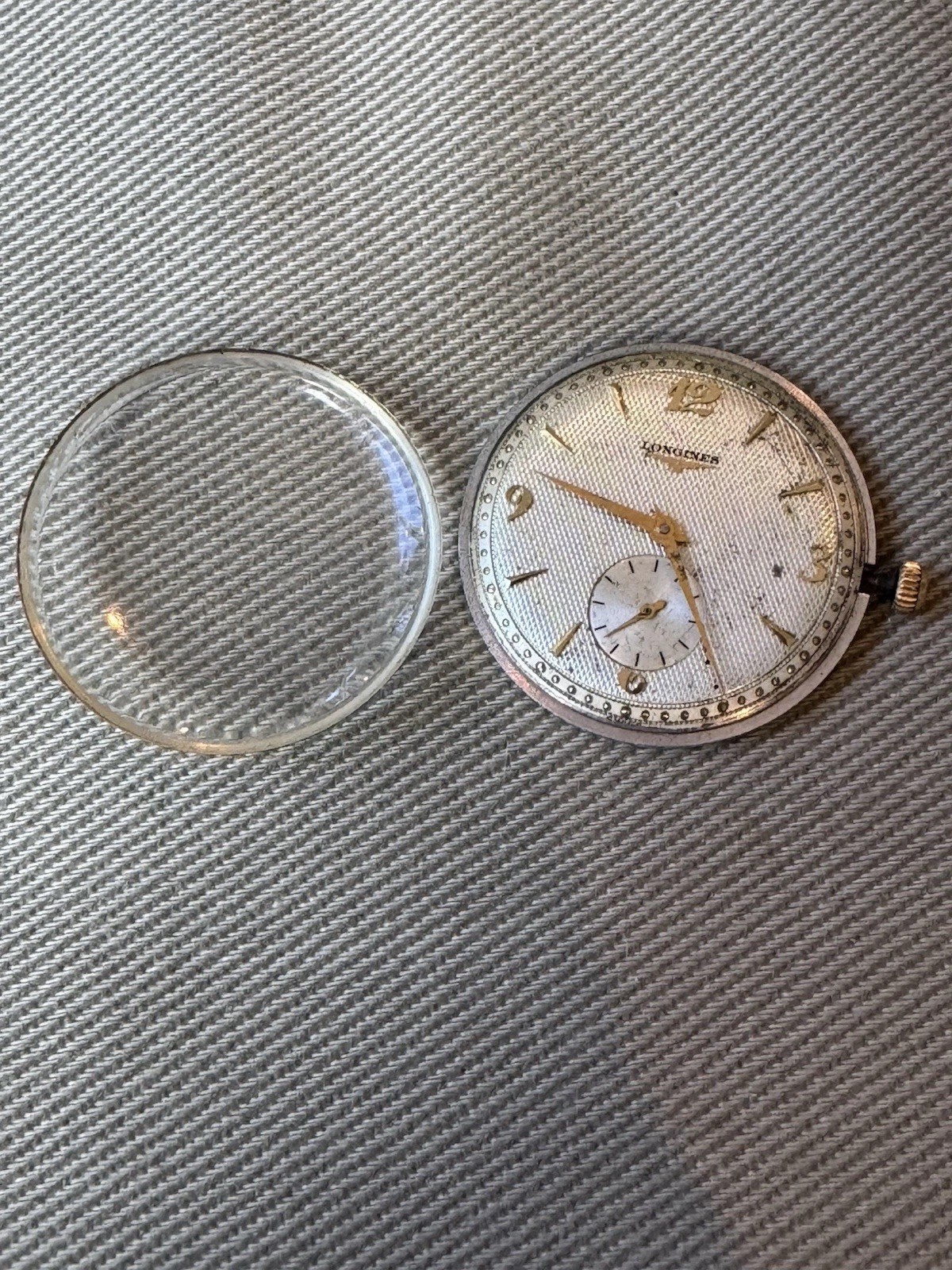 LONGINES 23Z – 17 Jewel Watch Movement and Crystal – Runs