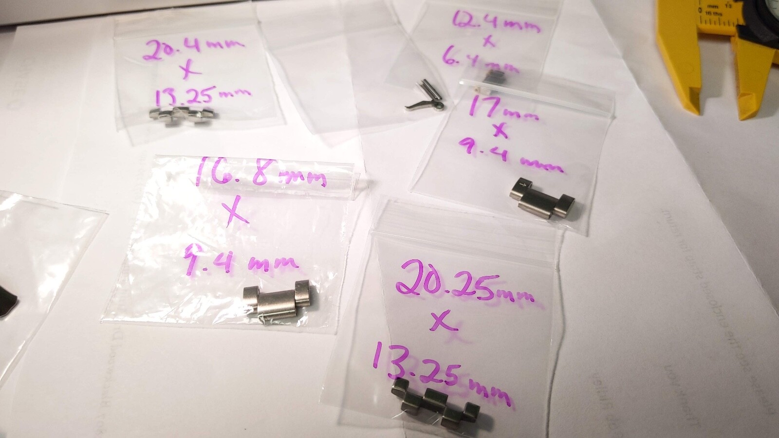 1 LOT of GENUINE Omega LINKS S/S: different sizes, see photos. pre-owned for wat