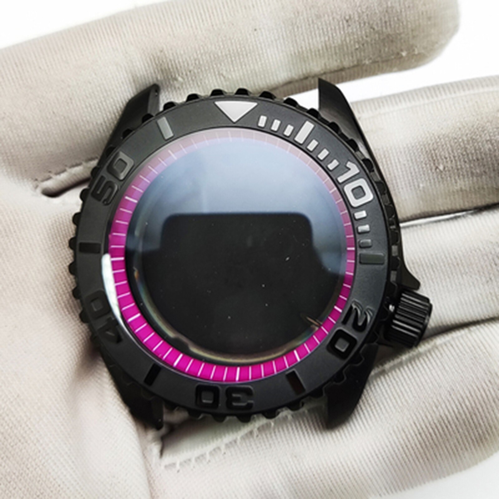 42MM Sapphire Glass Watch Case SKX007 for NH35/NH36/4R Movement Stainless Steel