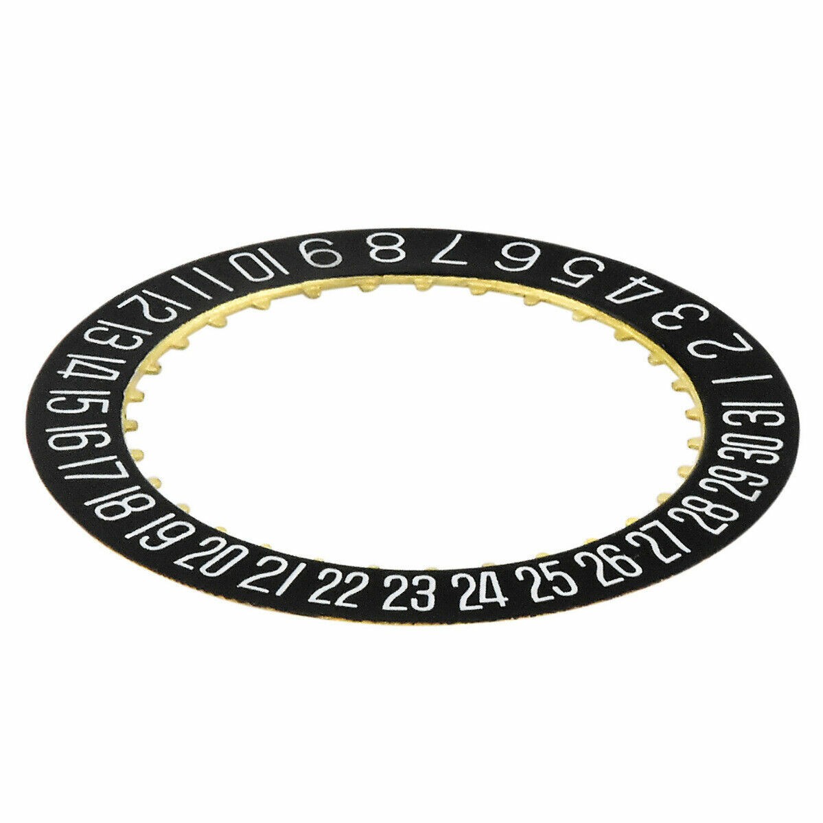 CALENDAR DATE DISC FOR MOVEMENT ETA 2834-2 2836-2, 2893-2 BLACK @ 6 WINDOW WATCH