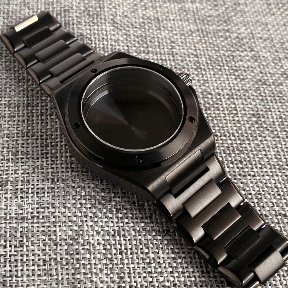 Ingenieur NH35A Watch Case 40mm Black PVD for NH36 PT5000 ETA2824 20BAR Sapphire