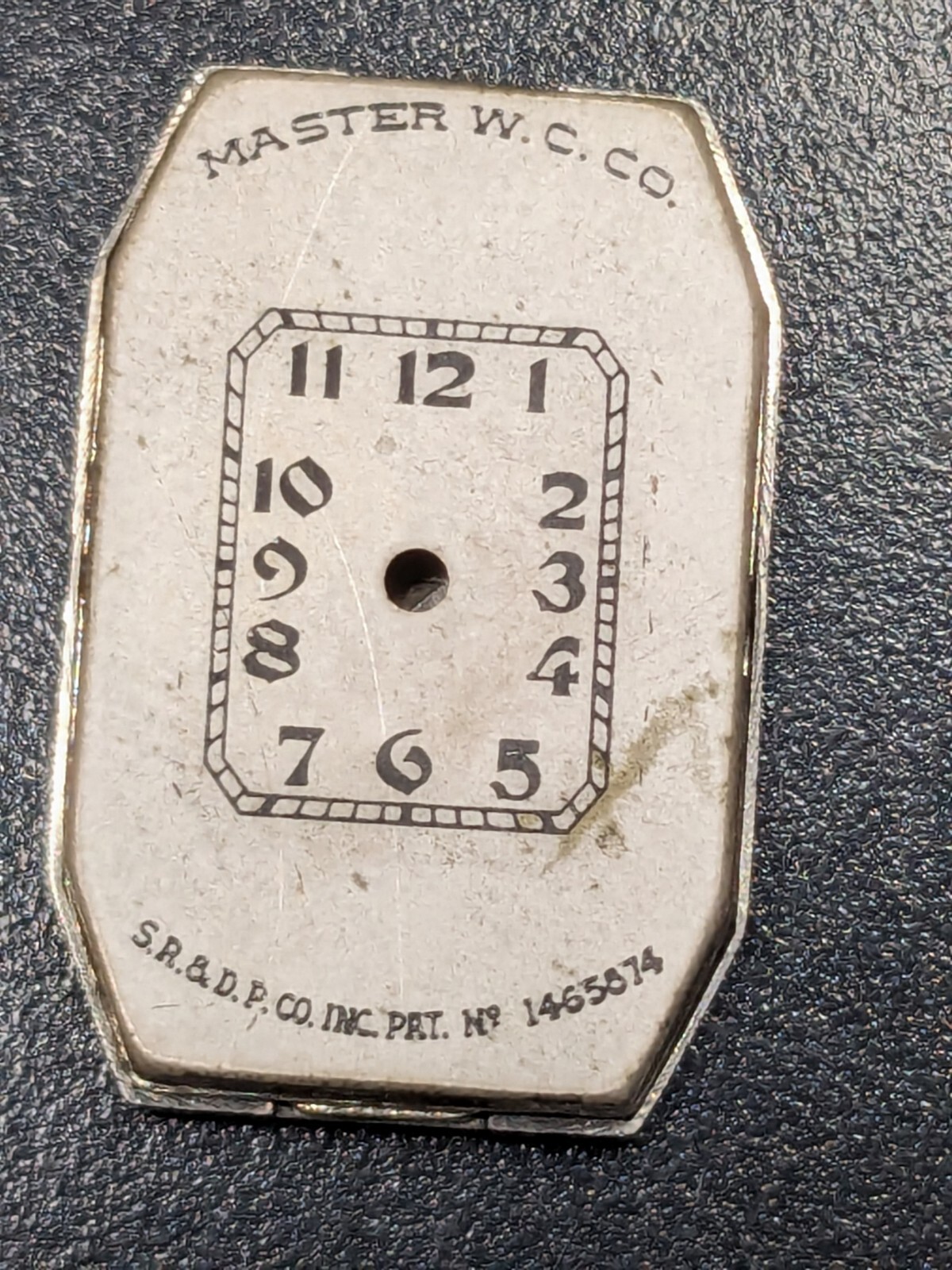 Vintage Art Nouveau Deco – Master Watch W.C. Co. Case Back Bezel and Face/Dial