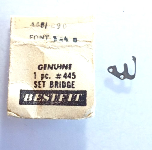 FHF FONT 324 1146 Setting Lever Spring Set Bridge 10.5L watch part #445/290