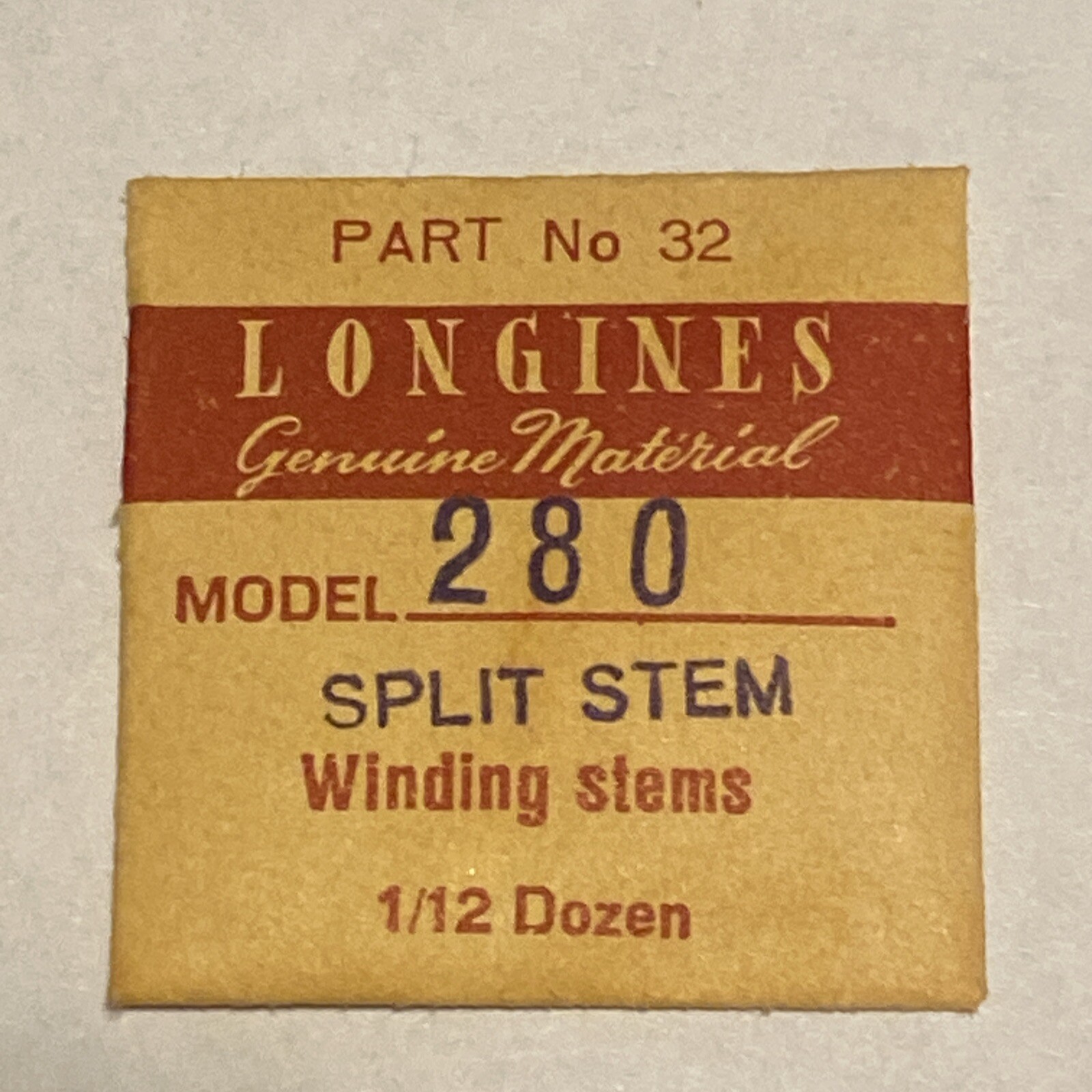 NOS Genuine Longines wittnauer split stems #404 & 32 For cal 19A 23Z 280 320 340