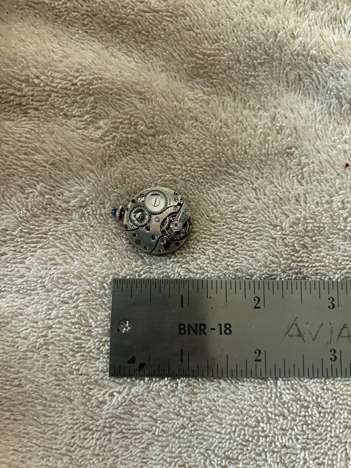 Antique Benrus Watch Movement 15 Jewels