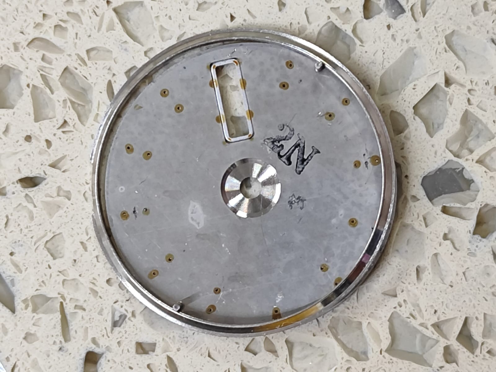 Seiko 7006-7020/7029 PART – Dial the original Silver DIAL 27mm Used